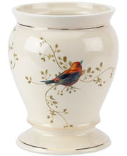 Avanti Gilded Birds Trash Can Ivory Wastebasket