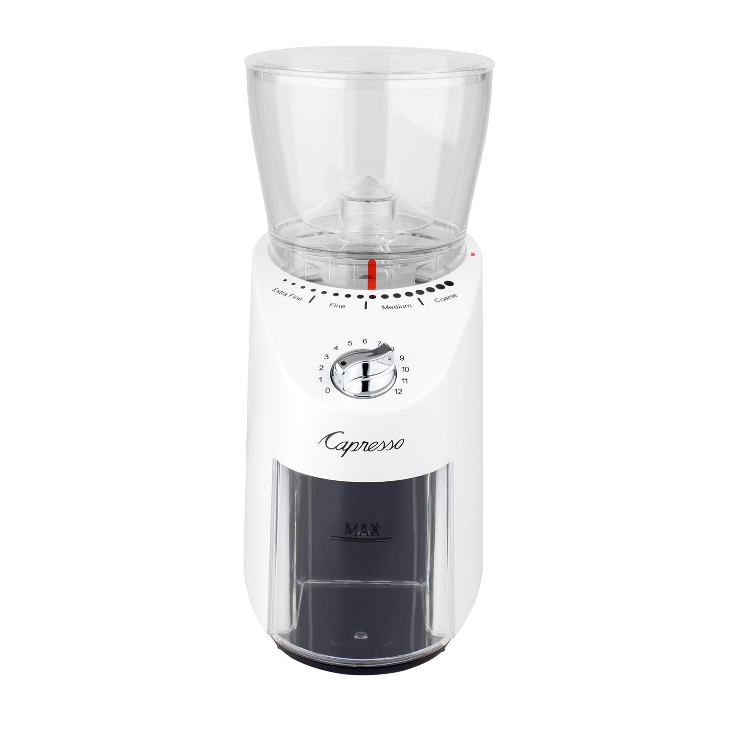 Capresso Semi-Gloss White Plastic 11 oz Coffee Grinder