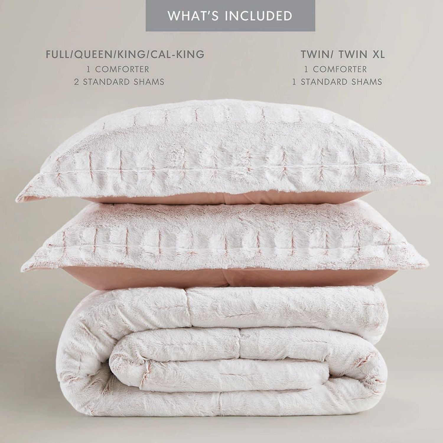 Madison Park Margot Long Faux Fur Comforter Set