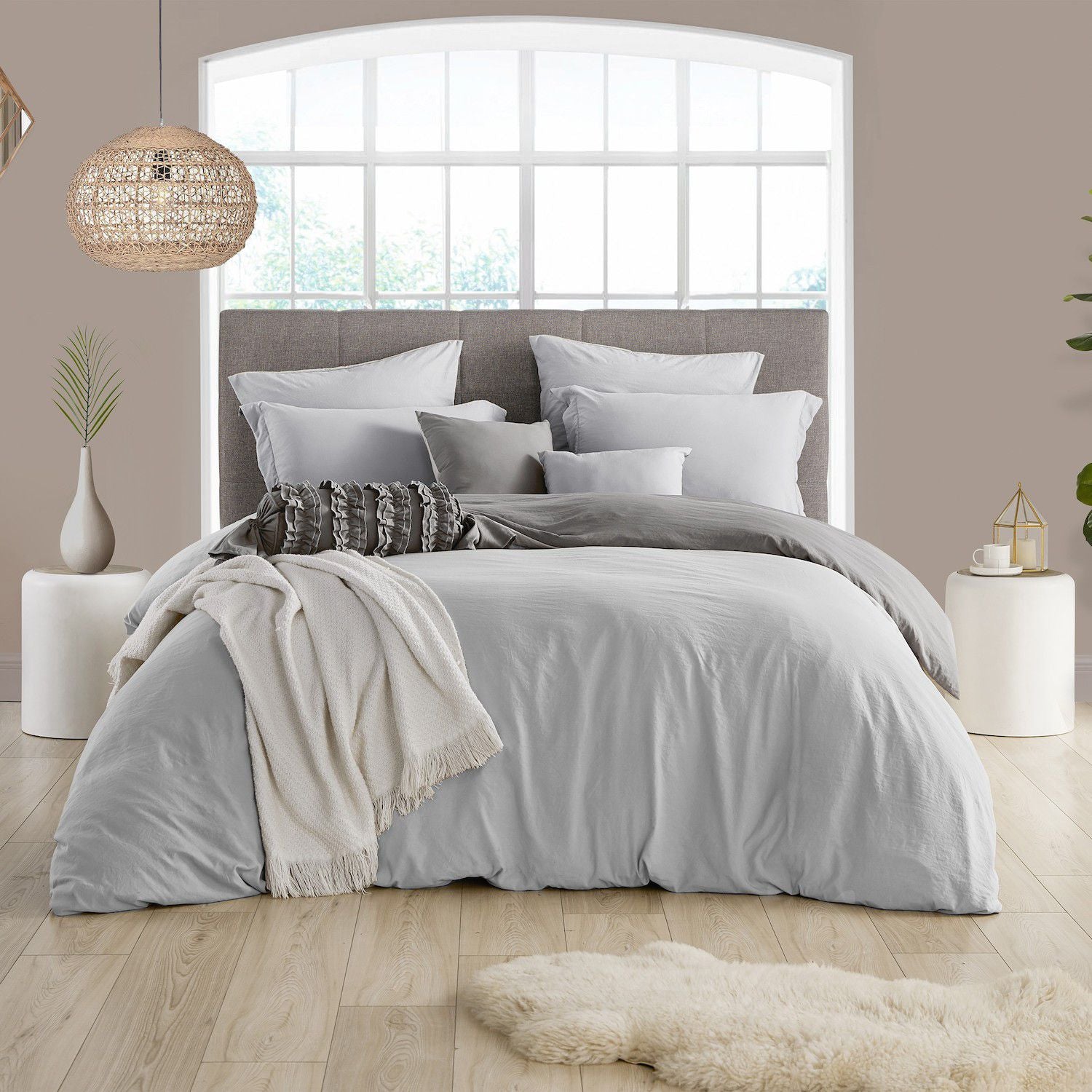 Swift Home Prewashed Microfiber Reversible Duvet Cover Set