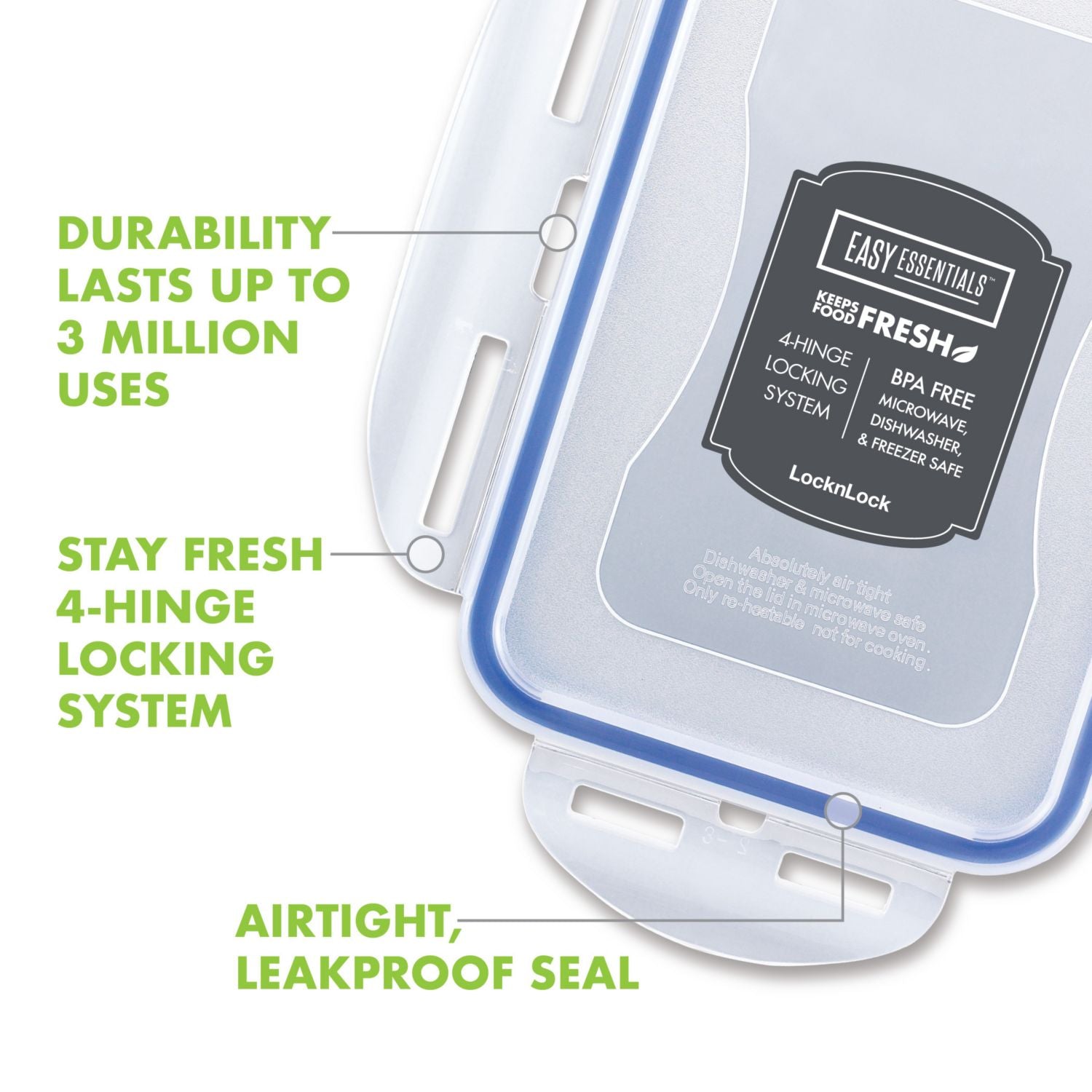 LocknLock Easy Essentials On-the-Go Meals 29-oz. Divided Food Storage Container