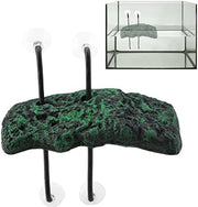 Turtle Basking PU Foam Fish Floating Island Floating Turtle Pier Reptile Ramp Terrapin Dock Floating Turtle Pier with Suction Cup for Amphibious Animals(L) - Open Box