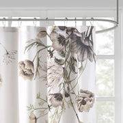 Madison Park Gisele Floral Printed Cotton Shower Curtain