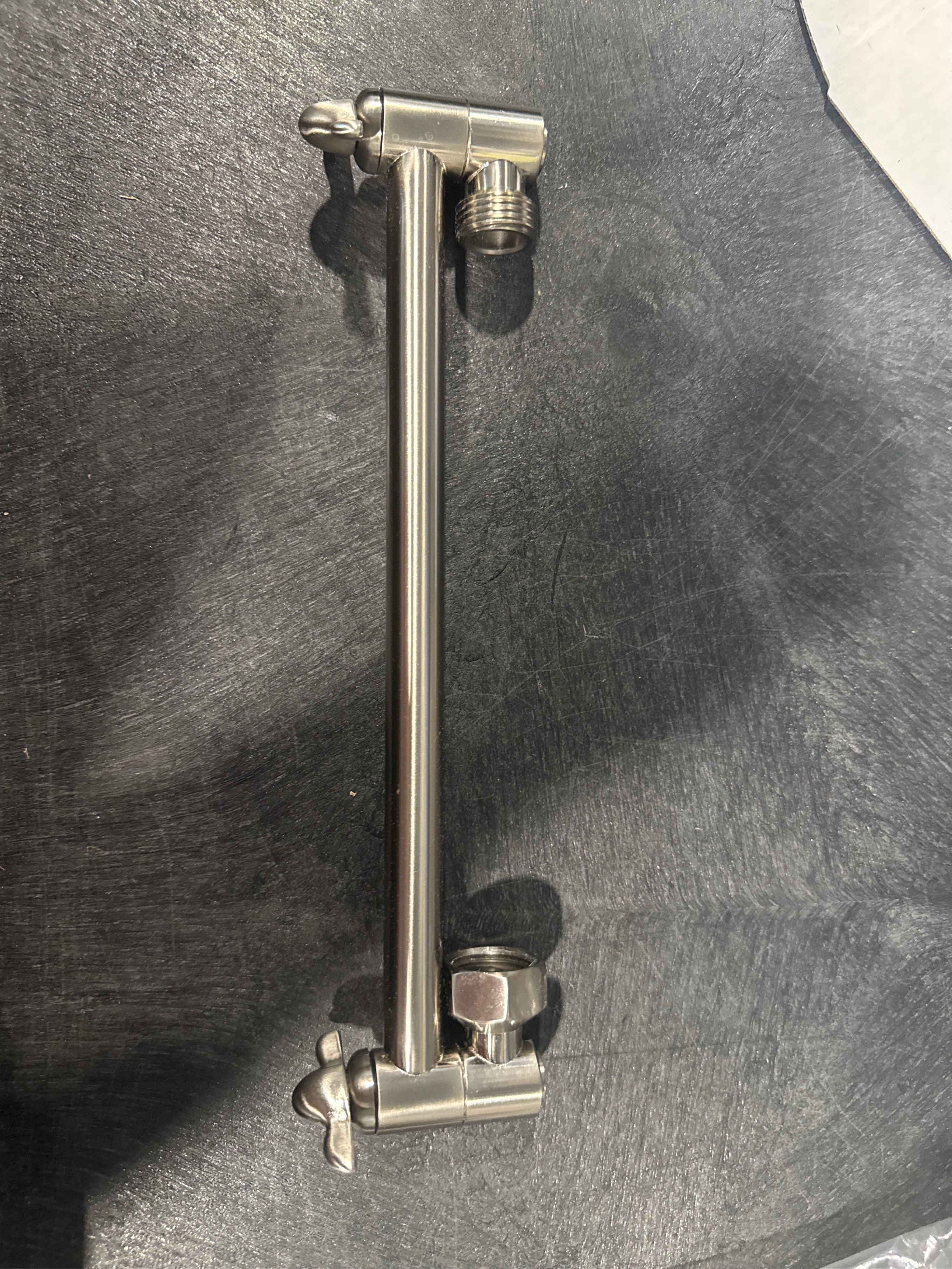 Kingston Brass K153A8 10-Inch Adjustable High-Low Shower Arm in Brushed Nickel
