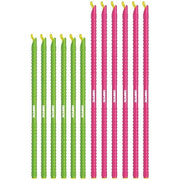 GRIPSTIC® 12-pack XLarge Bag Sealers, 11.25" Green and 13" Pink,  - Open Box