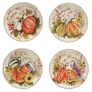 Certified International Harvest Morning Dessert Plates Orange