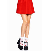 Leg Avenue Women's Strawberry Polka Dot Ruffle Top Ankets