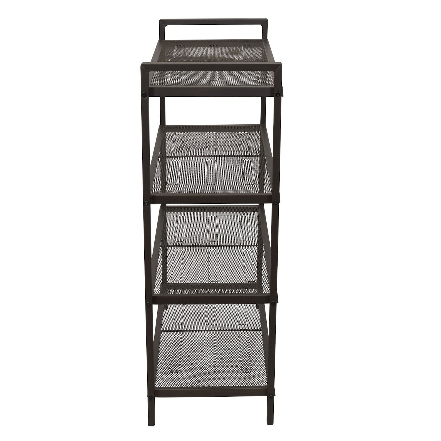 Household Essentials 4-Tier Metal Shoe Rack