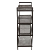 Household Essentials 4-Tier Metal Shoe Rack