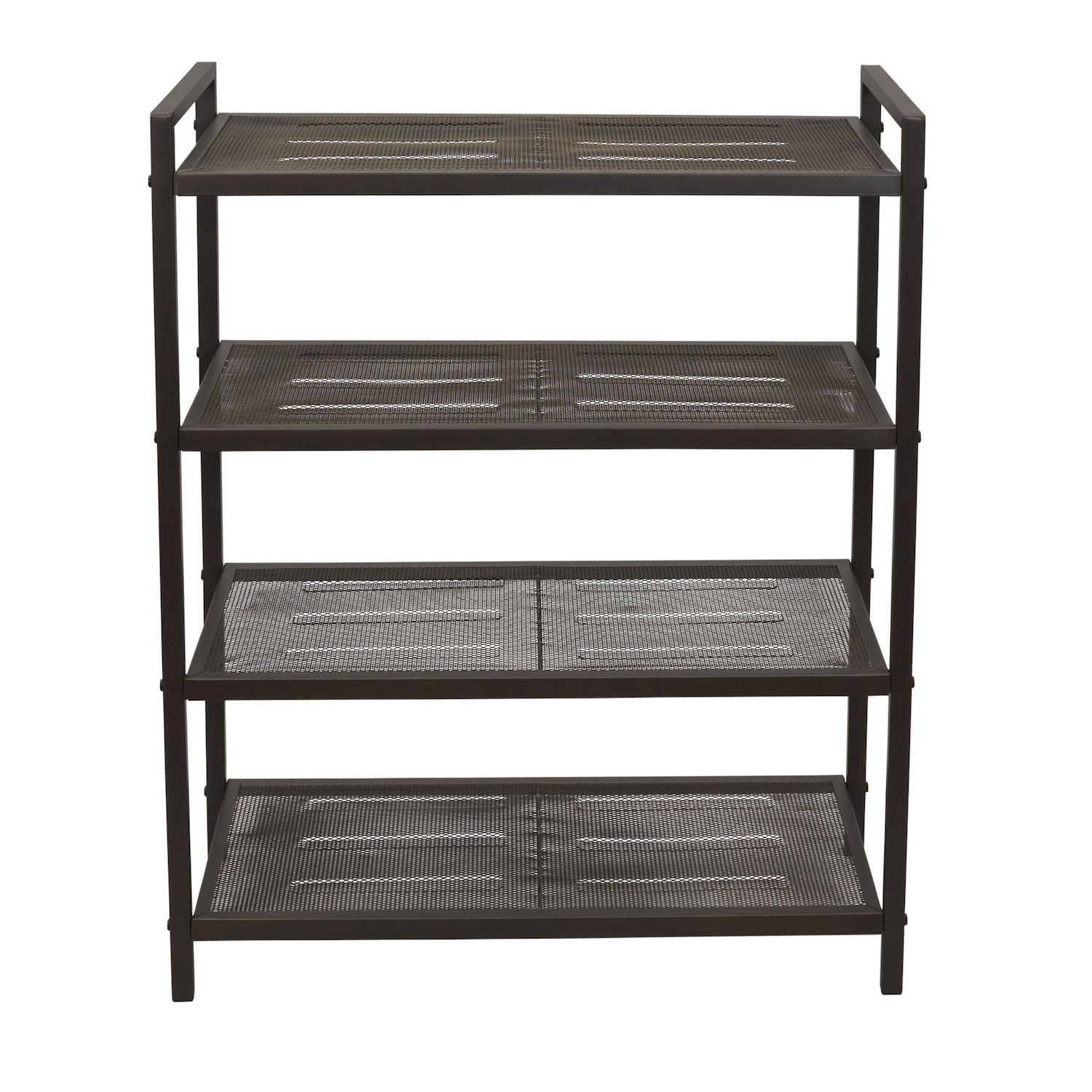 Household Essentials 4-Tier Metal Shoe Rack