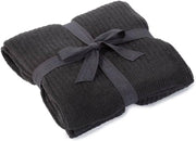 Barefoot Dreams® CozyChic Lite® Ribbed Throw, Carbon, One Size