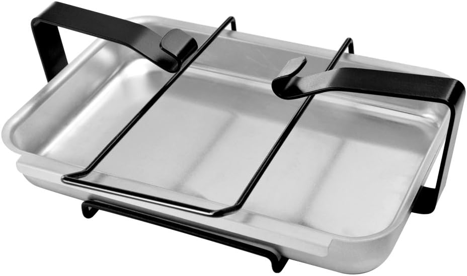 Stanbroil 7515 Aluminum Gas Grill Catch Pan and Holder Grease Collection Pan Replacement for Weber Genesis 1000-5500, Genesis Silver/Gold/Platinum, Genesis II Series, Platinum I/II, and Summit Grills - Open Box
