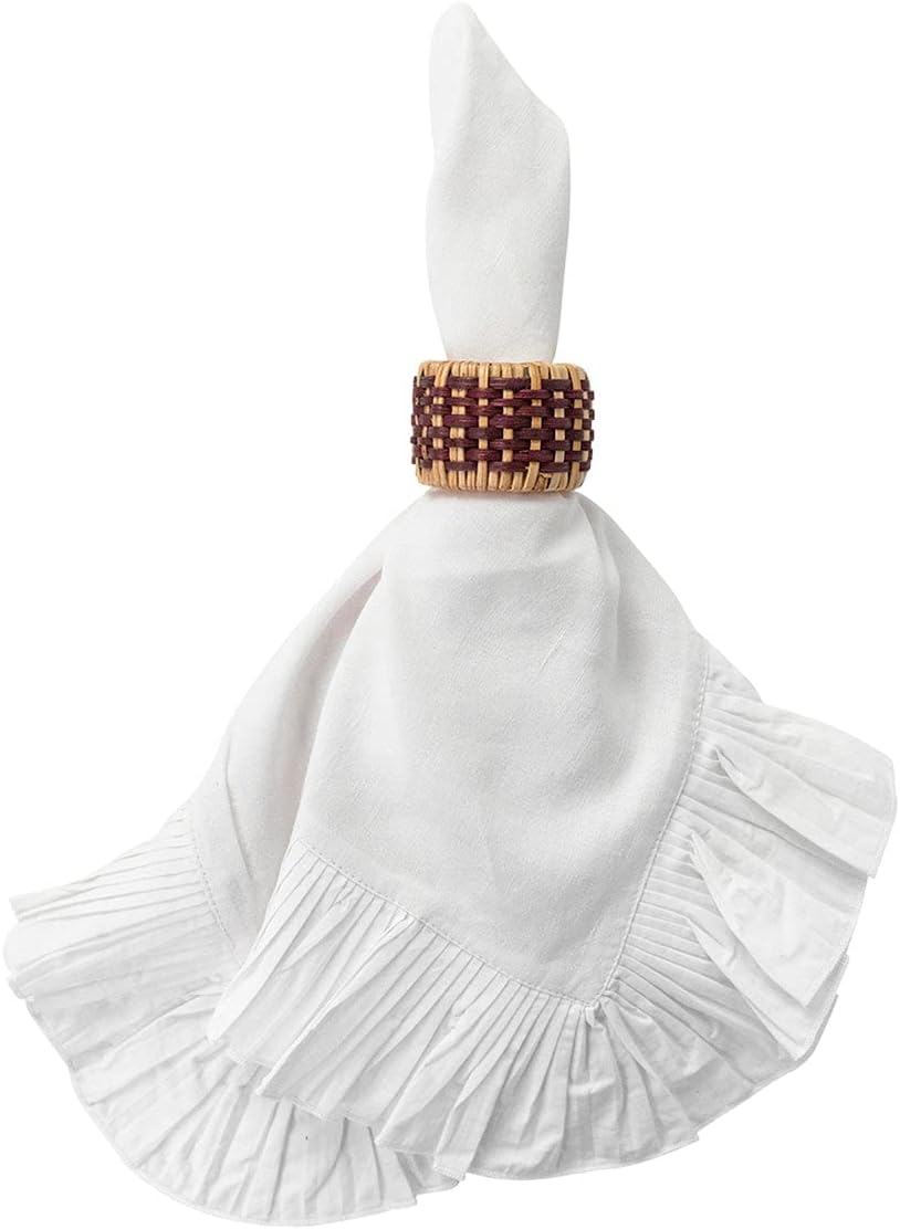 Juliska Woven Napkin Ring - Cranberry