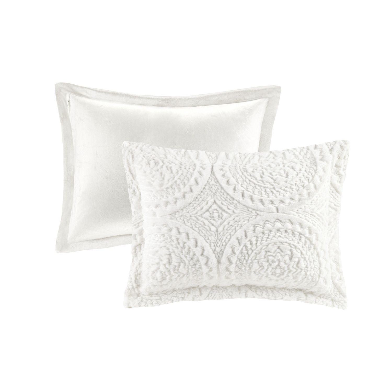 Madison Park Nova Embroidered Medallion Ultra Plush Duvet Cover Set with Shams