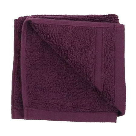 Hotel Collection Ultimate Washcloth Cotton 13 X 13 Bordeaux Wine New
