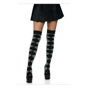Leg Avenue Women's Argyle knit over the knee socks
