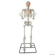 10 Ft. 5" Standing Multicolor Light-Up Eyes Posable Titan Skeleton Halloween