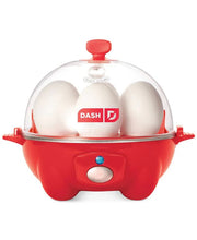 DASH Everyday Egg Cooker Red 7 Egg Capacity Poacher Omelet Maker New