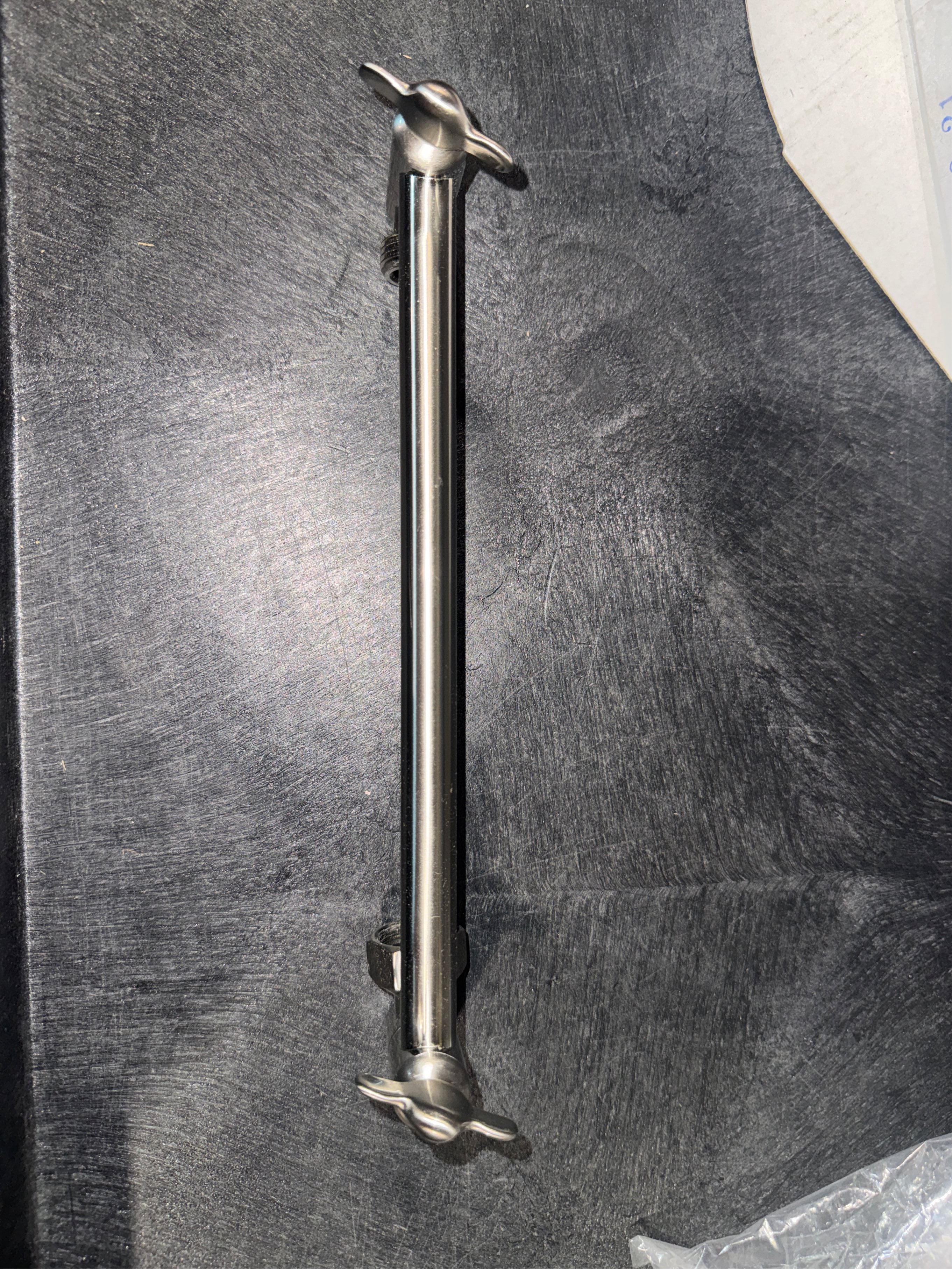 Kingston Brass K153A8 10-Inch Adjustable High-Low Shower Arm in Brushed Nickel