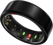 Smart Ring for Women Men- Sleep/Fitness/Stress/Heart Rate Tracker- Menstrual Records - 7 Days Battery Life - Wireless Charging - No APP Subscription - iOS & Android Compatible (Black, Size 11) - Open Box