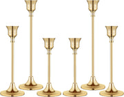 Candlestick Holders,Taper Candle Holder for Candlesticks Gold Brass Vintage Candle Stick Candle Holders Candelabra Candle Holder for Fireplace Party Dining Home - Open Box