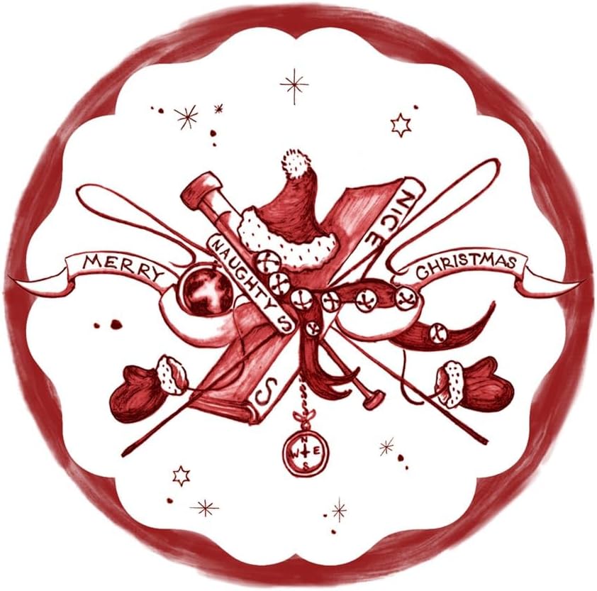 Juliska Country Estate Winter Frolic Ruby Coasters Set/4