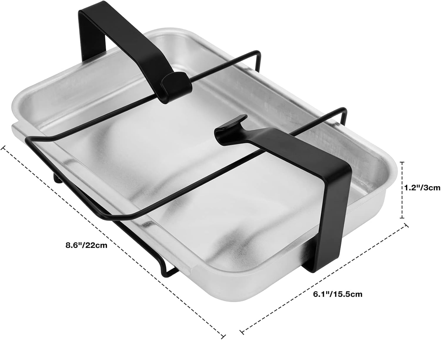 Stanbroil 7515 Aluminum Gas Grill Catch Pan and Holder Grease Collection Pan Replacement for Weber Genesis 1000-5500, Genesis Silver/Gold/Platinum, Genesis II Series, Platinum I/II, and Summit Grills - Open Box