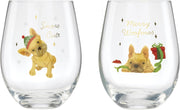 Cambridge 18 Oz Frenchie Stemless Wine Glasses, Set Of 2