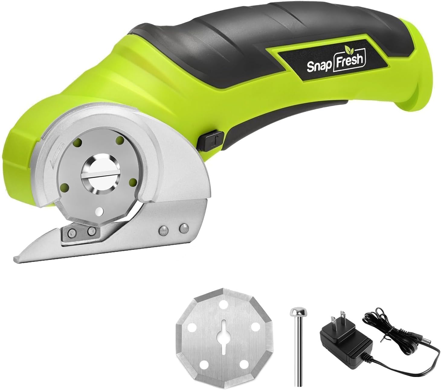 SnapFresh Cordless Electric Scissors, 4V Electric Mini Box Cutter (Green) - Open Box