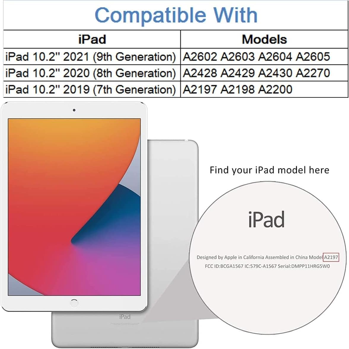 Topwin Cute Crown Case for iPad 10.2 2021/2020/2019 (9th/8th/7th Gen) - Bling Diamond Elegant PU Leather Smart Auto Sleep/Wake Stand Shockproof Girly for Apple iPad 7/8/9 10.2 Inch (Black) - Open Box