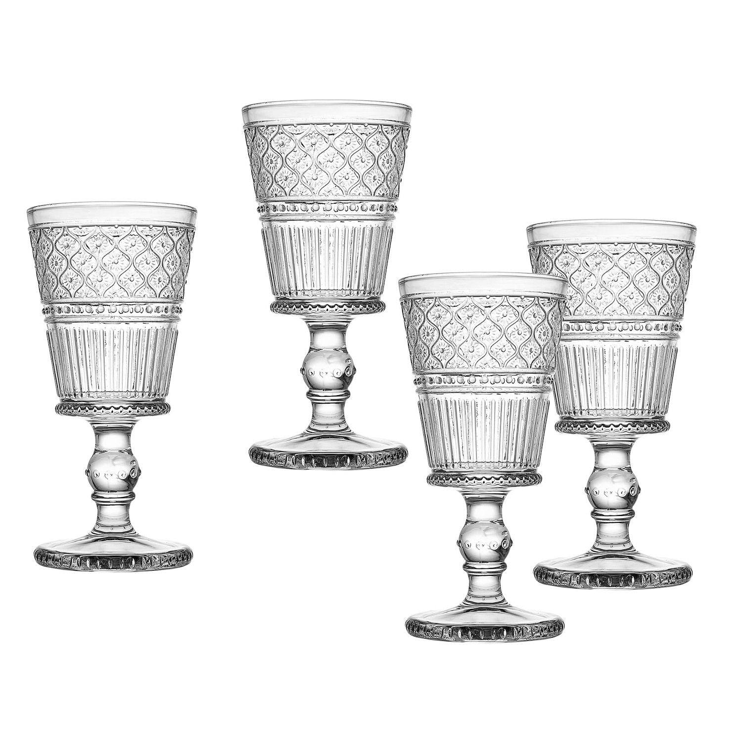 Godinger Silver Claro Textured Goblets 4-piece Set