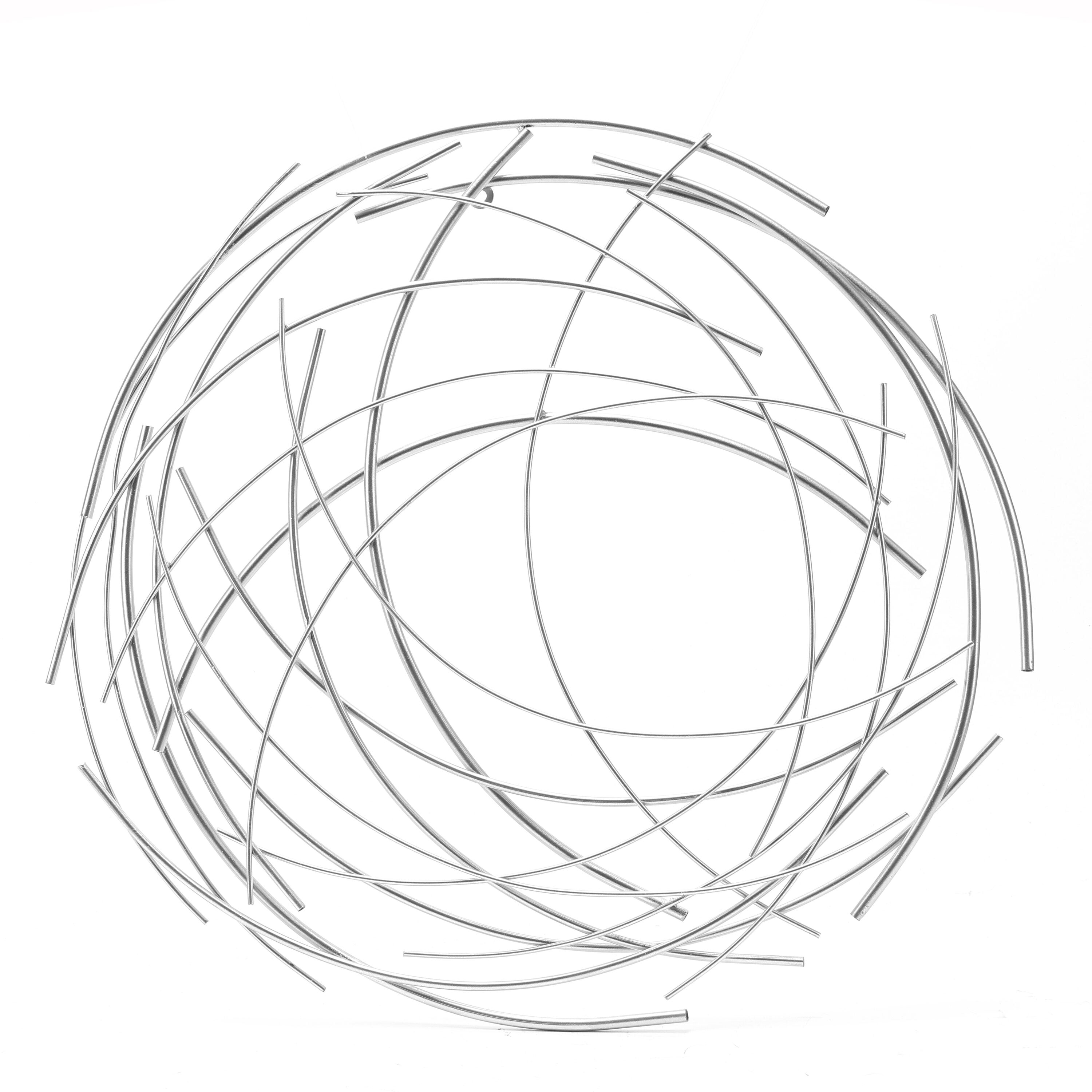 LuxenHome 25.25-in W x 25.25-in H Metal Abstract Wall Accent