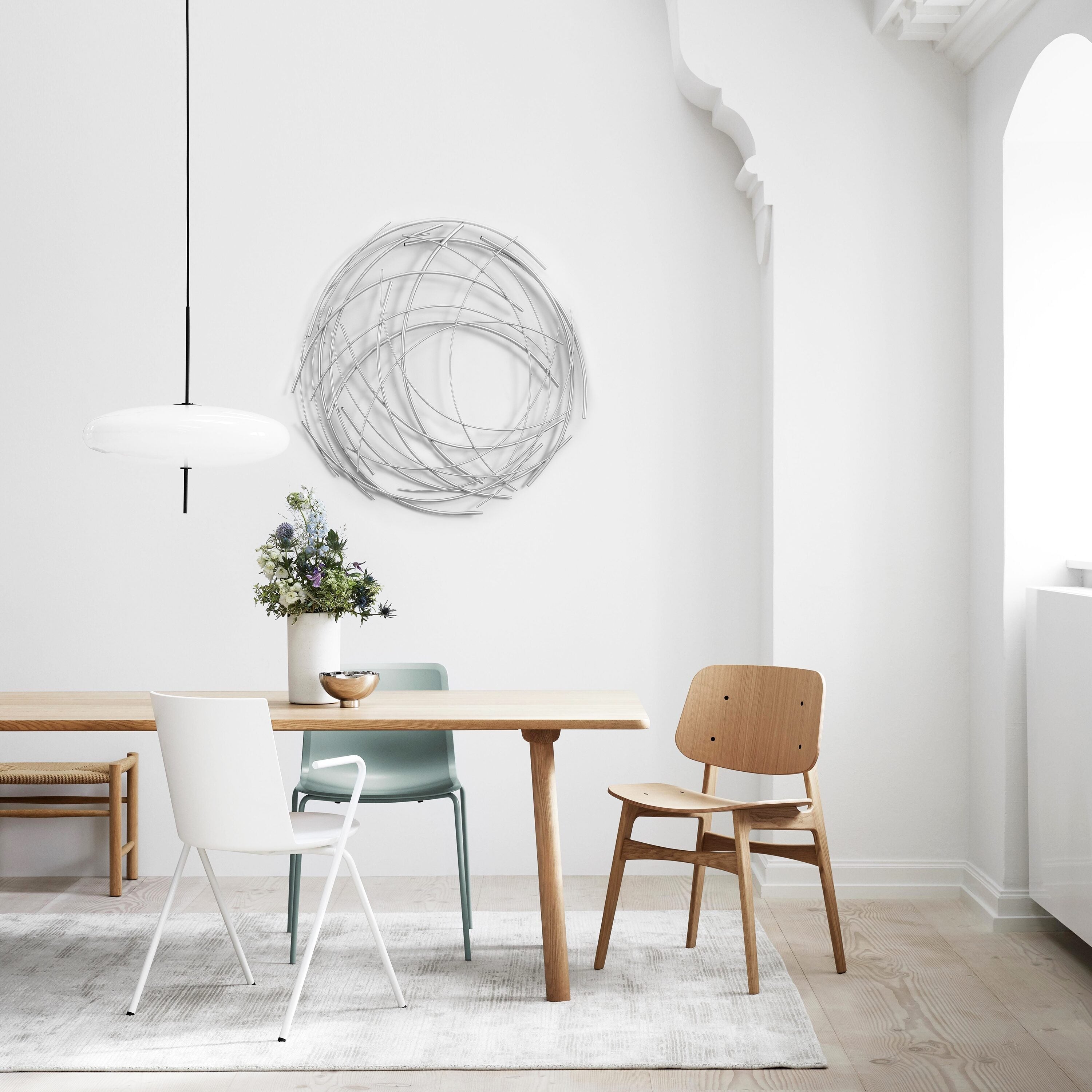 LuxenHome 25.25-in W x 25.25-in H Metal Abstract Wall Accent