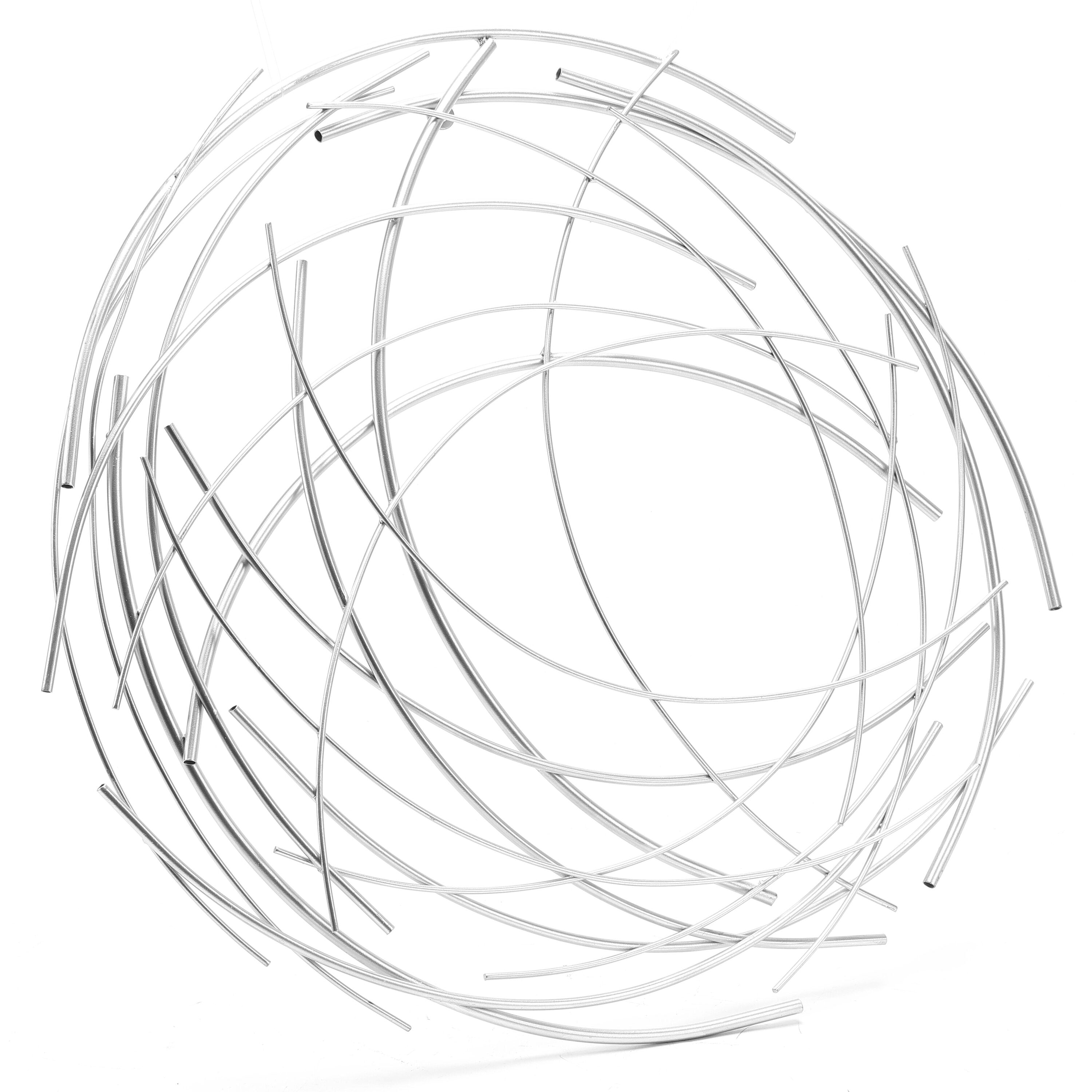 LuxenHome 25.25-in W x 25.25-in H Metal Abstract Wall Accent