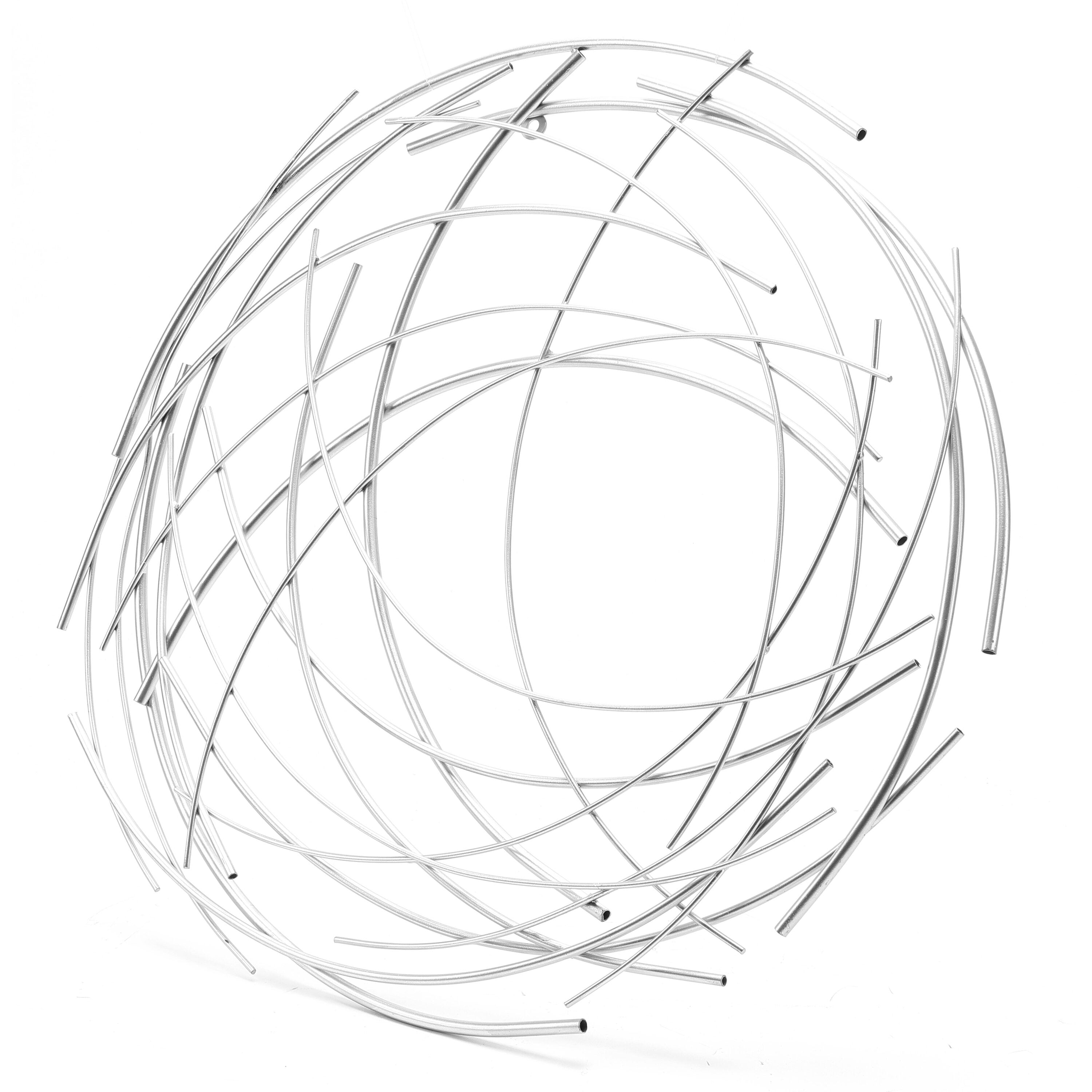 LuxenHome 25.25-in W x 25.25-in H Metal Abstract Wall Accent