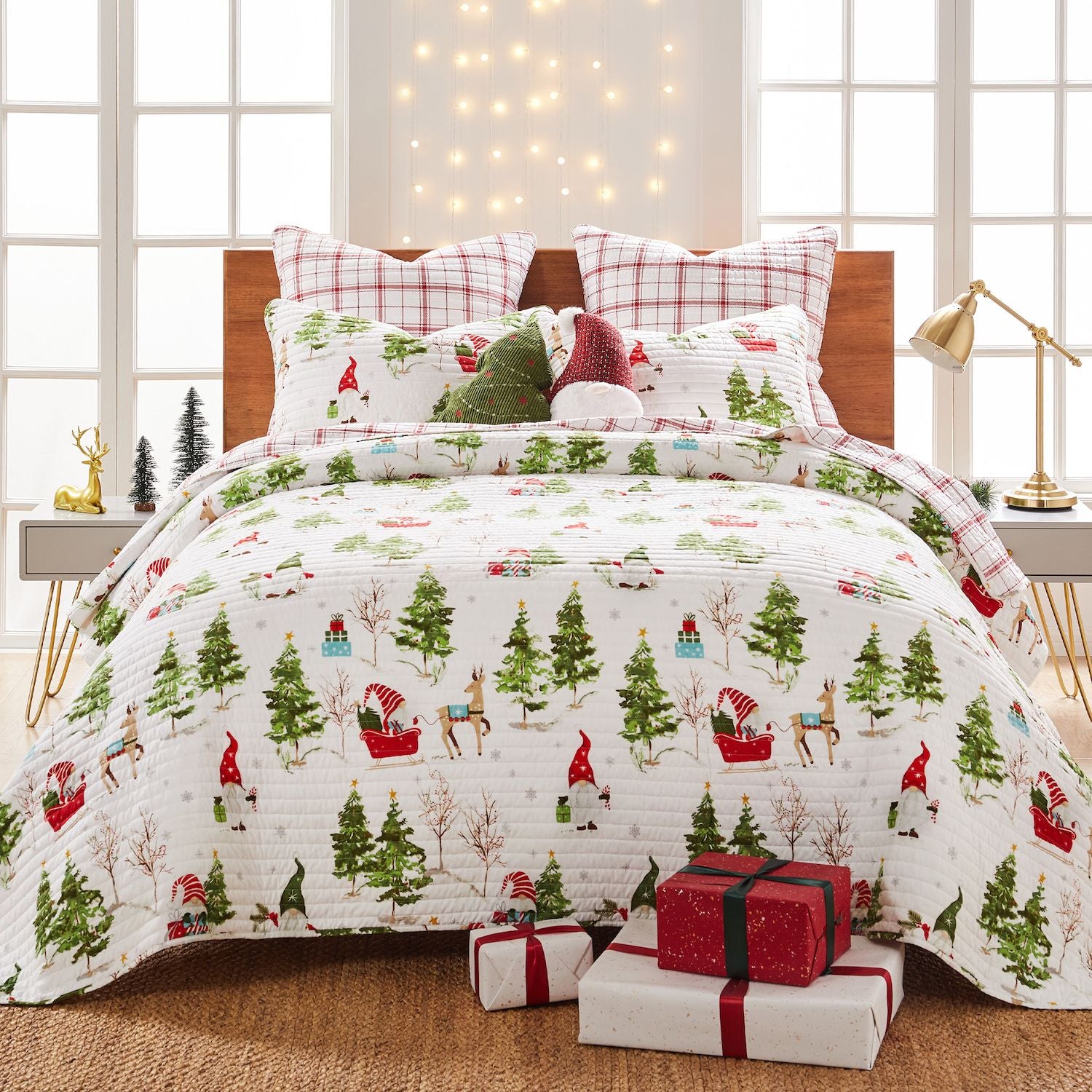 Levtex Home Gnome Forest Quilt Set King