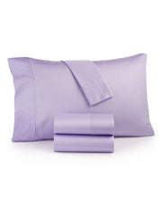 Charter Club Kids Solid Cotton 250-Thread Count 3-Pc. Sheet Set, Twin, Created for Macy's - Purple