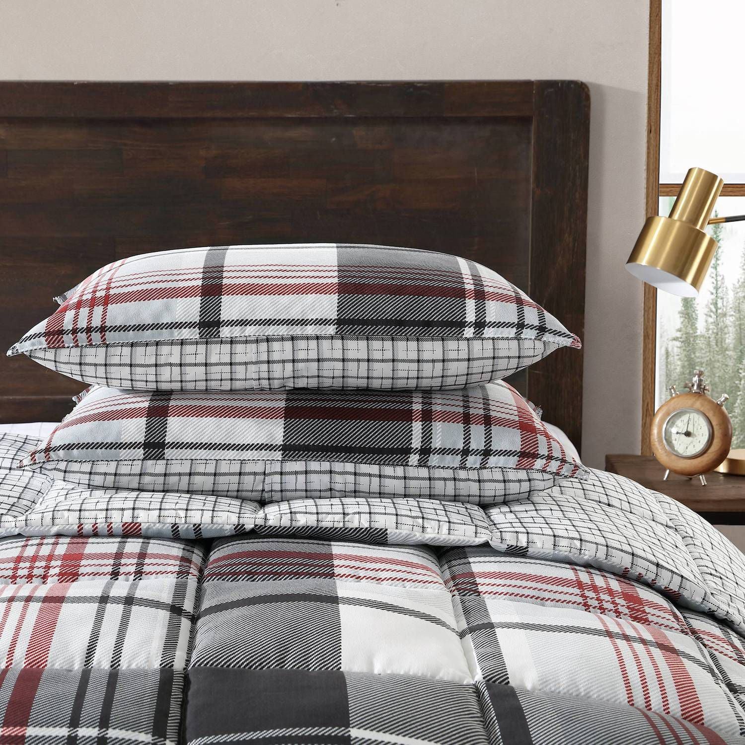 Eddie Bauer Normandy Plaid Reversible Duvet Set