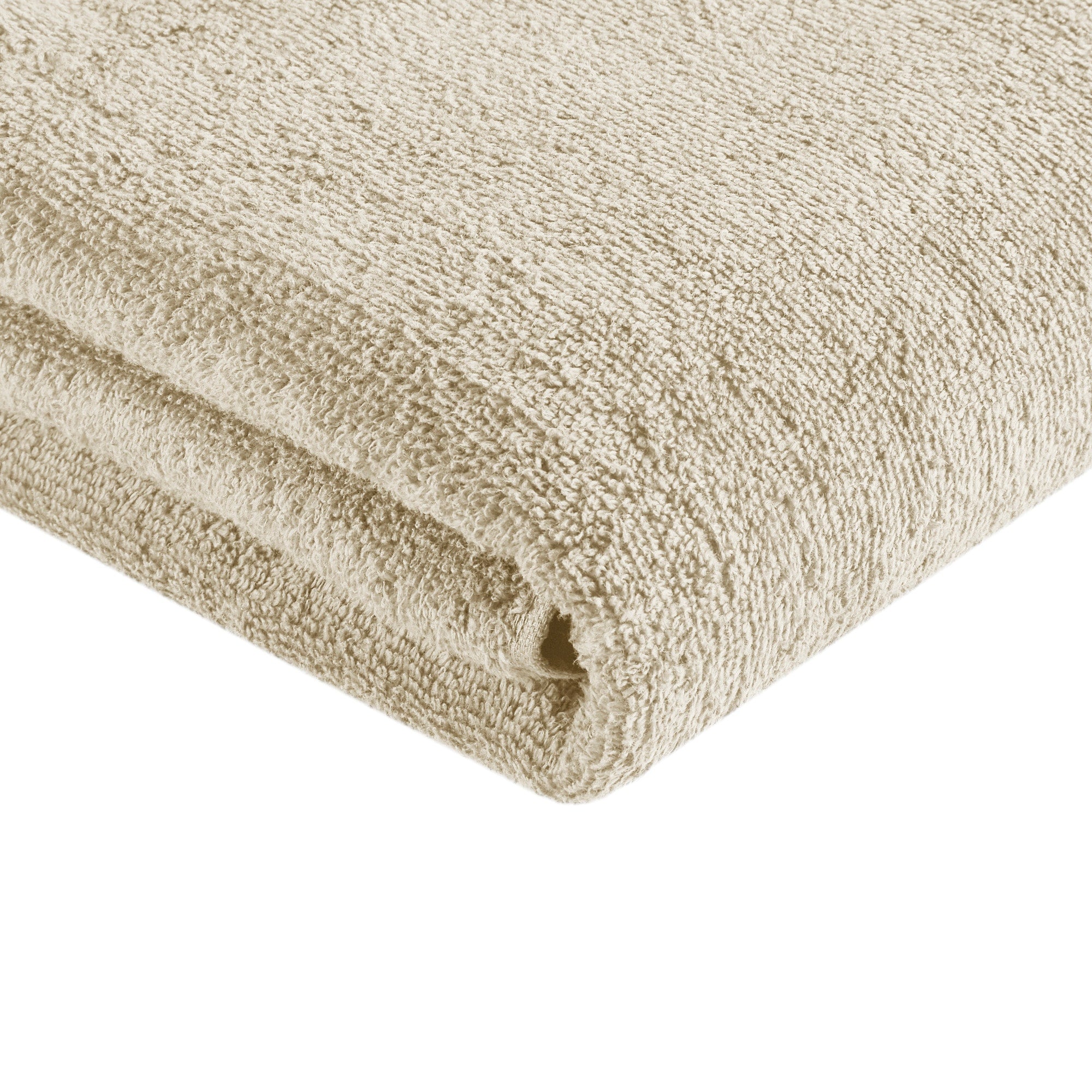 510 Design 12-Piece Beige Cotton Quick Dry Bath Towel Set