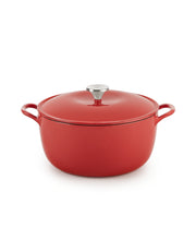 The Cellar Enameled Cast Iron 6-Qt. Round Dutch Oven, Created for Macy's - Red