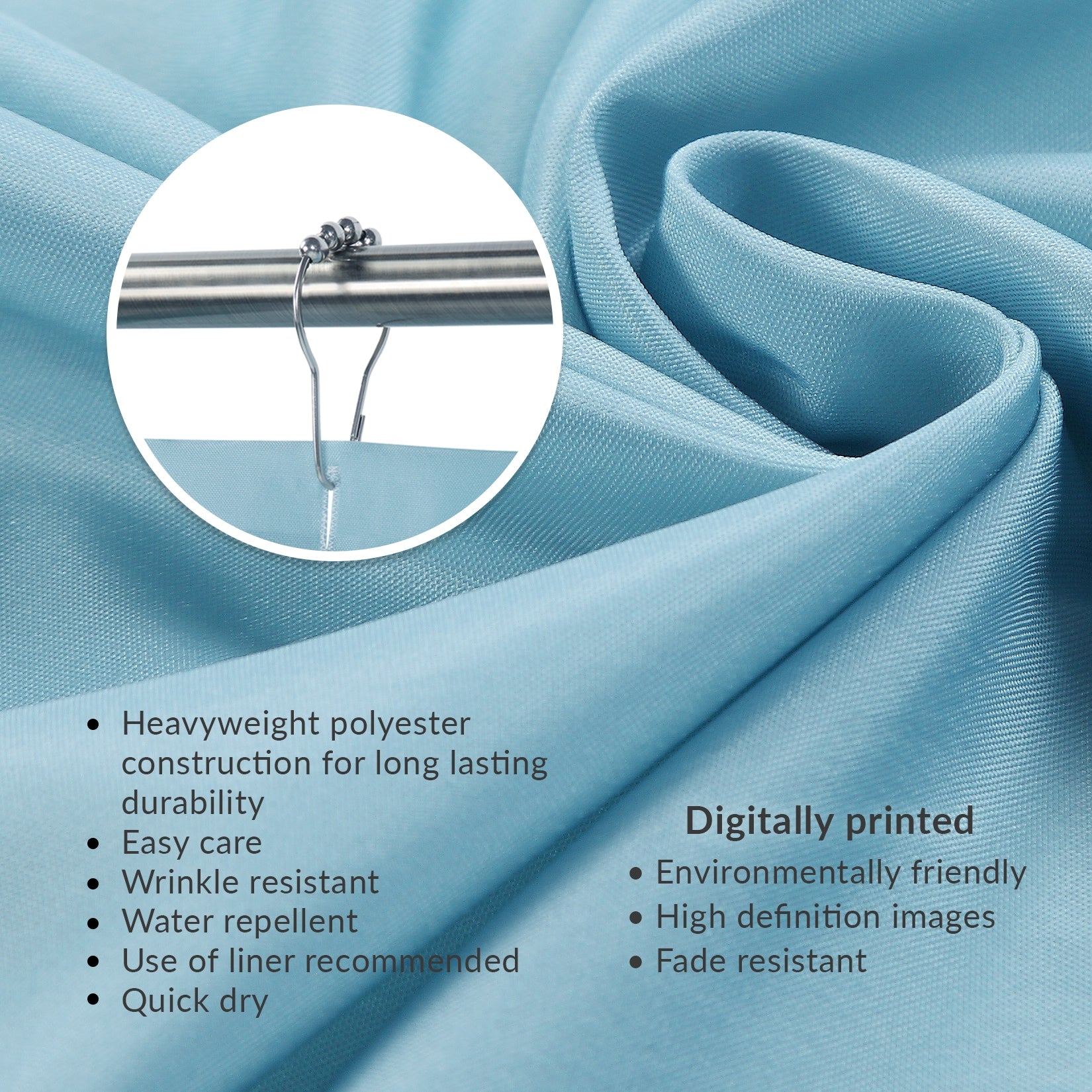 Laural Home 71.0-in W x 72-in L Granada Medallion Polyester Shower curtain