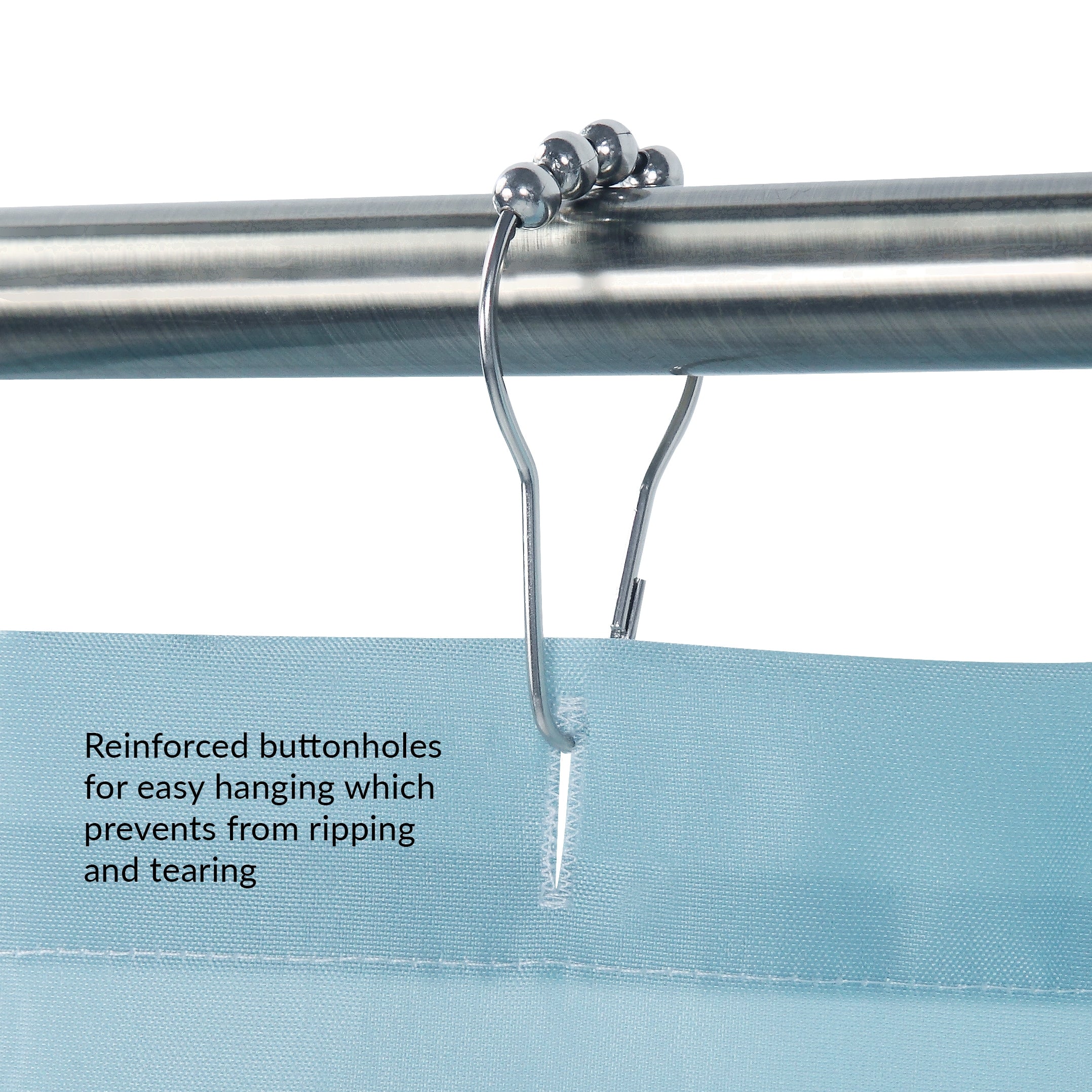 Laural Home 71-in W x 295-in L Bohemian Poppies Floral Polyester Shower Curtain