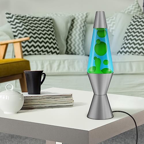 Lava Original Lamp - 14.5" Deep Ocean - Green Wax and Blue Liquid - Home Décor Motion Light - 2634 - Open Box