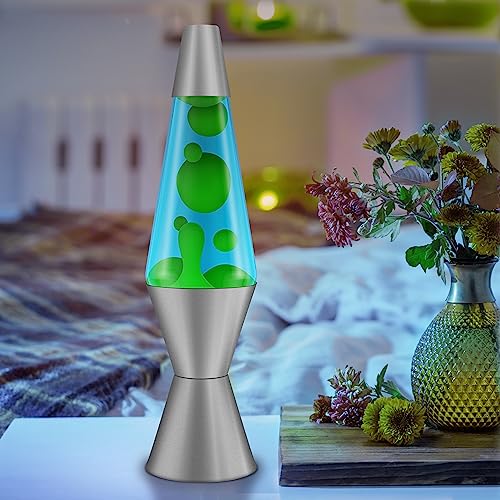 Lava Original Lamp - 14.5" Deep Ocean - Green Wax and Blue Liquid - Home Décor Motion Light - 2634 - Open Box