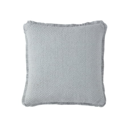 Vcny Home Woven Fringe Square Decorative Pillow, 20¨ X 20¨ – Grey