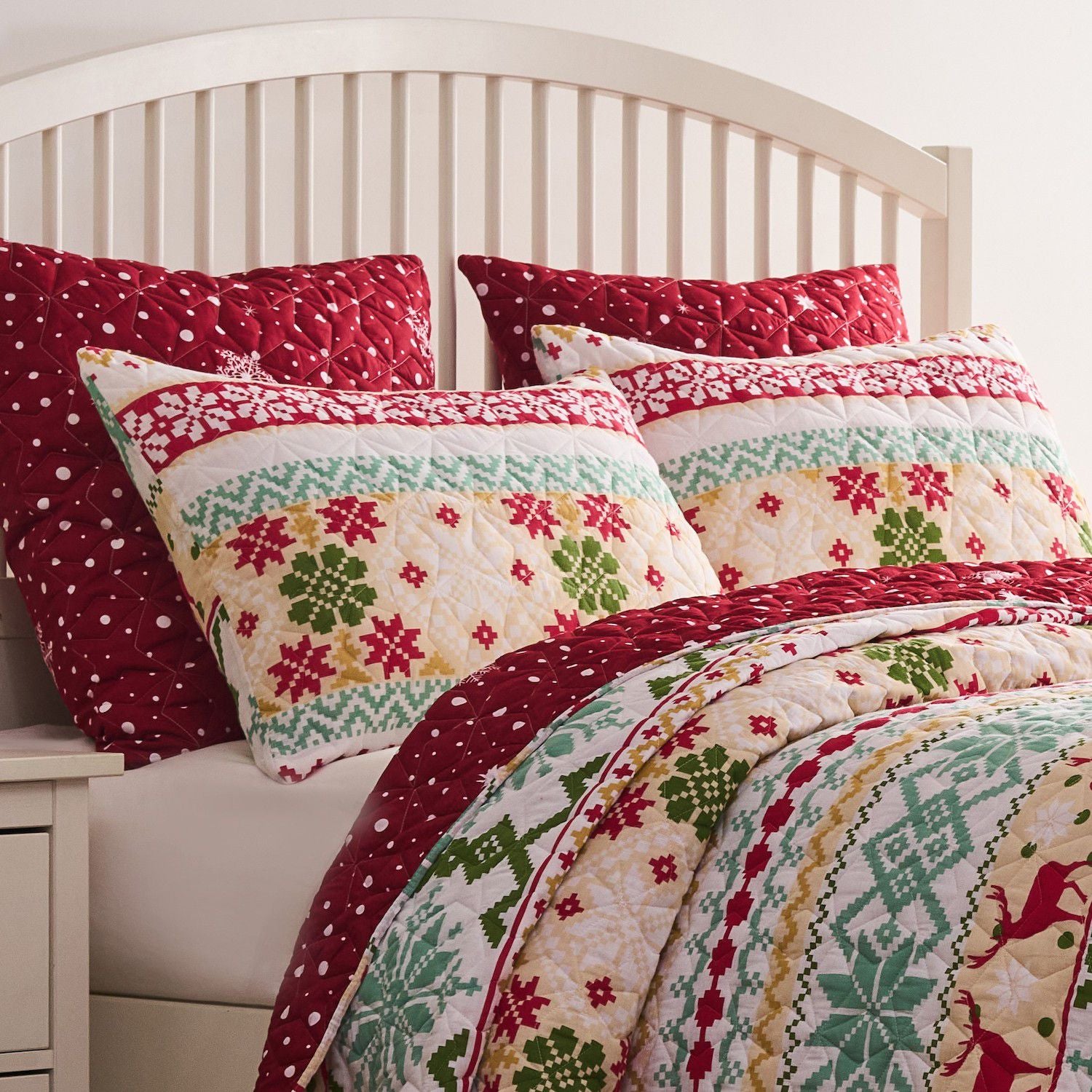 Fair Isle Greenland Home Reversible Quilt Set
