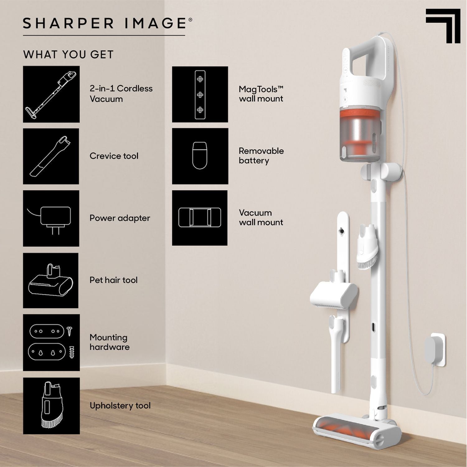 Sharper Image Cordless Vacuum, Stick & Handheld Combo