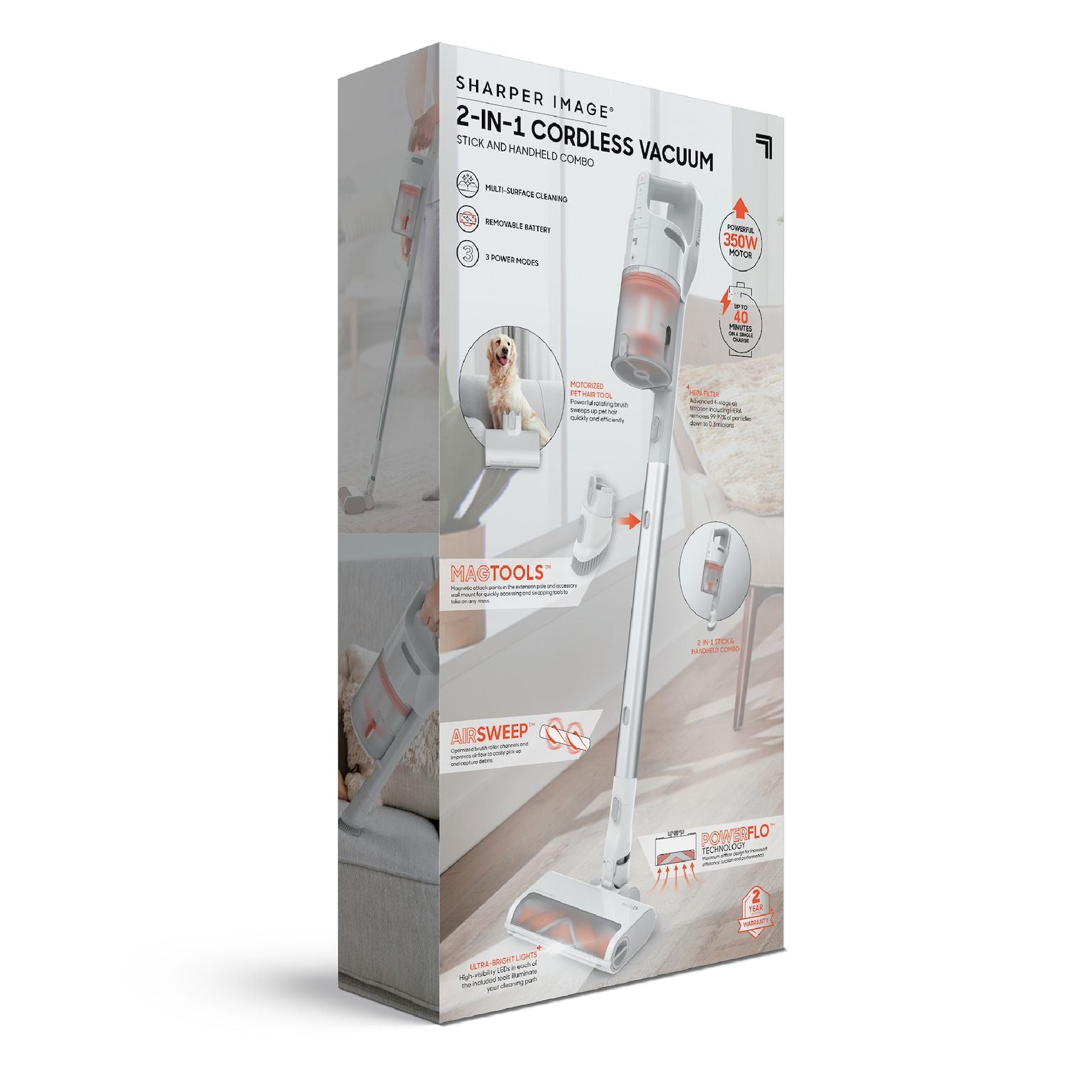 Sharper Image Cordless Vacuum, Stick & Handheld Combo