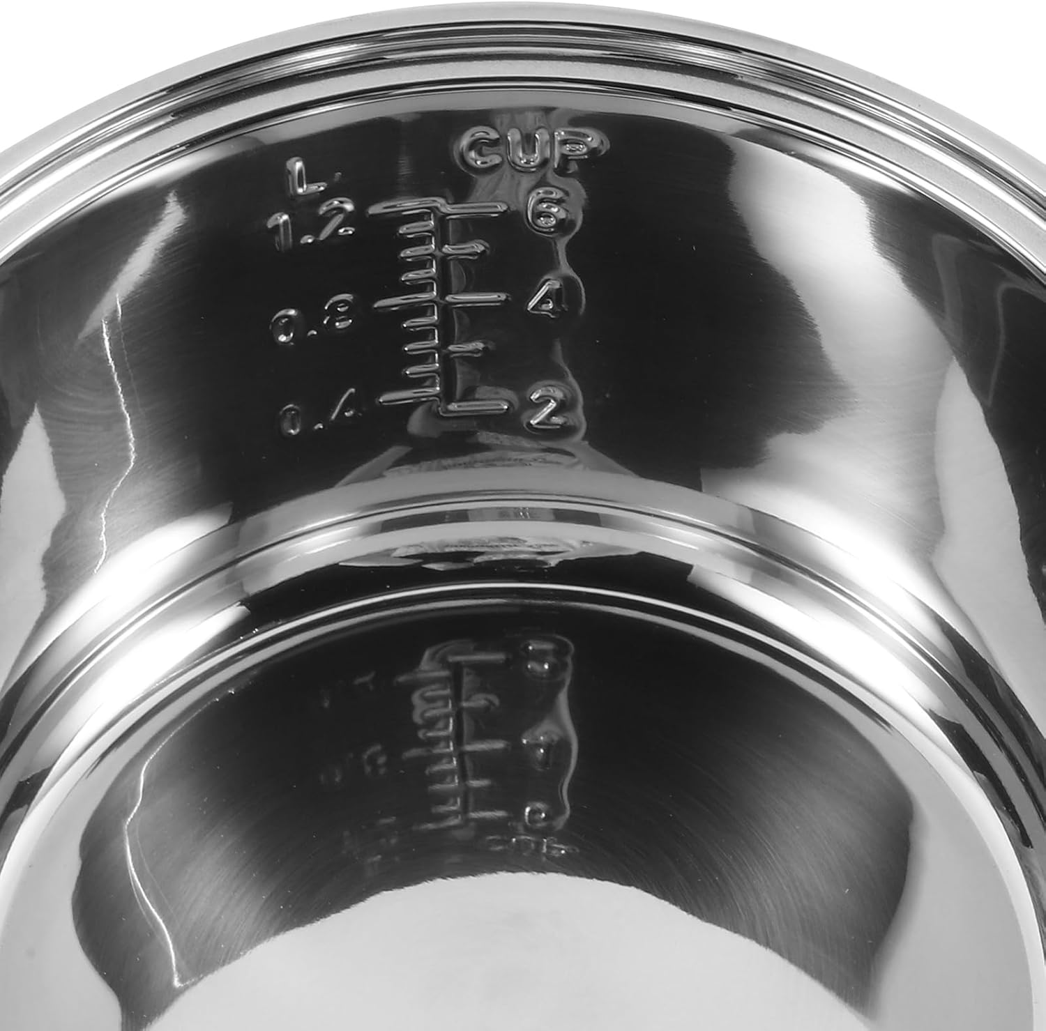Ciieeo 3L Rice Cooker Inner Pot Replacement Stainless Steel Interior Cooking Pot Liner Non Stick Electric Cooker Pot Liner Insert Container for Kitchen Pressure Cooker Rice Maker