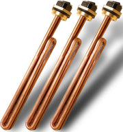 HE 90240 Heating Element, 3 Pack Replacement for EcoSmart ECO 18 27 36, 9KW 240V Heating Element for Electric Tankless Water Heaters, Screw-In, Copper - Open Box